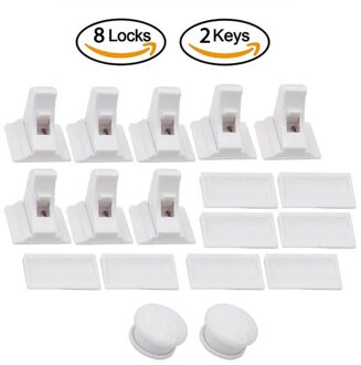 Magnetisch kinderslot Kinderbescherming Babyveiligheidsslot Ladekast Kastdeurslot Limiter Kinderveiligheidssloten zwart