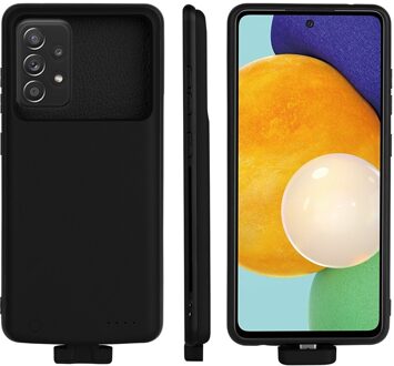 Magnetische Acculader Gevallen Voor Samsung Galaxy A12 Batterij Case 5000Mah Shockproof Externe Batterij Powerbank Opladen Cover