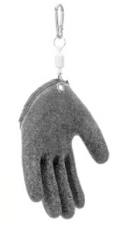 Magnetische Anti-Slip Slijtvaste Voorkomen Dat Gestoken Vissen Handschoenen Luchtdoorlatendheid En Sneldrogend Voor Outdoor Vissen gereedschap grijs links