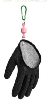 Magnetische Anti-Slip Slijtvaste Voorkomen Dat Gestoken Vissen Handschoenen Luchtdoorlatendheid En Sneldrogend Voor Outdoor Vissen gereedschap zwart links