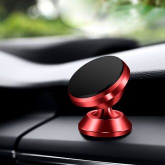 Magnetische Auto Mount Auto Telefoon Houder Stand Dashboard Voor Android Iphone Samsung Voor Mobiele Telefoon rood