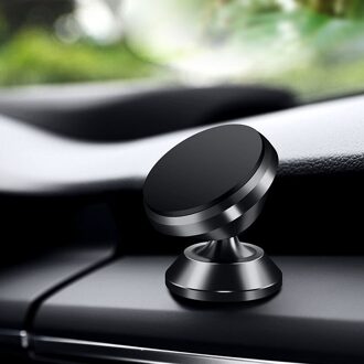 Magnetische Auto Mount Auto Telefoon Houder Stand Dashboard Voor Android Iphone Samsung Voor Mobiele Telefoon zwart