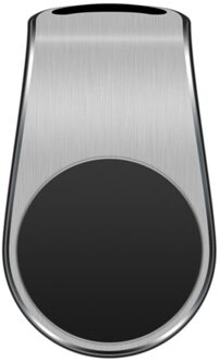 Magnetische Auto Telefoon Houder Metalen Air Vent Magneet Mount Gps Mobiele Ondersteuning Telefon Stand Voor Iphone 12 Voor Xiaomi Redmi samsung ruimte zilver