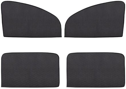 Magnetische Auto Window Zonnescherm Uv-bescherming Auto Gordijn Auto Windows Zonnescherm Protector Film Voor Achter 1 Pc/2 stuks Auto-accessoires 2stk voorkant 2stk achterkant