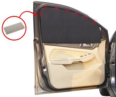 Magnetische Auto Zonnescherm Uv-bescherming Auto Gordijn Auto Window Zonnescherm Side Window Mesh Zonneklep Zomer Bescherming Glasfolie voorkant arc
