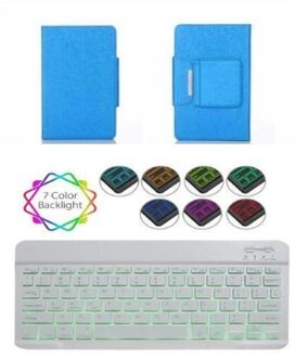 Magnetische Backlit Bluetooth Toetsenbord Tablet Case Voor Samsung Galaxy Tab Een 7 A7 T500 T505 SM-T505 SM-T500 10.4 ''Toetsenbord cover Rood