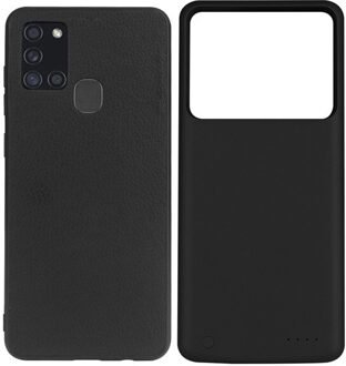 Magnetische Batterij Case Voor Samsung Galaxy A21S Smart Telefoon Batterij Lader Case Power Bank Voor Galaxy A21S Batterij Case zwart