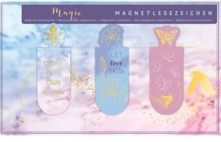Magnetische boekenlegger magic set à 3 stuks