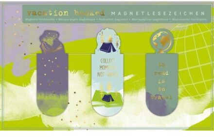 Magnetische boekenlegger vacation booked set à 3 stuks