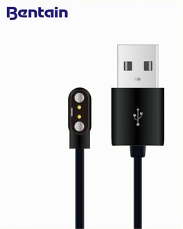 Magnetische Charge Oplaadkabel Voor Smart Horloge Met Magnetics Plug Voor 2 Pins Afstanden 2.84Mm Zwart Novel Power Charger kabels