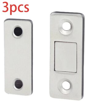 Magnetische Deur Stopt Ultra Dunne Meubels Kast Catch Klink Sterke Deurdranger Thuis Deurslot Schroef Punch-Gratis Hardware gereedschap 3 stk