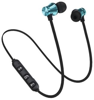 Magnetische Draadloze Bluetooth Oortelefoon XT11 Muziek Headset Telefoon Nekband Sport Oordopjes Oortelefoon Met Microfoon Voor Iphone Samsung Xiaomi blauw