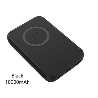 Magnetische Draadloze Oplader Power Bank10000mAh QC3.0 22.5W Externe Extra Batterij Voor Iphone 12 Xiaomi Magsafing Power Bank Black10000mAh