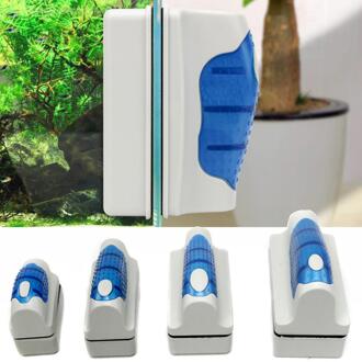 Magnetische Drijvende Aquarium Schoon Borstel Aquarium Glas Window Cleaner Scrubber Schraper Float Plastic Spons Algen Cleaning Tools Xl