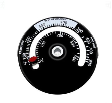 Magnetische Fornuis Thermometer Warmte Aangedreven Voor Hout Log Brandende Kachel Haard Brander Haard Fan Thermometer Haard Gereedschappen