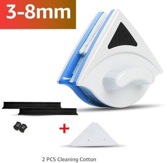 Magnetische Glas Borstel Double Side Glas Borstel Voor Window Cleaning Huishoudelijke Reiniging Tool Magnetische Window Cleaner Glas 3-8mm blauw