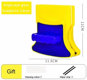 Magnetische Glas Borstel Double Side Glas Borstel Voor Window Cleaning Huishoudelijke Reiniging Tool Magnetische Window Cleaner Glas 3-8mm