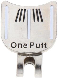 Magnetische Golf Cap Clip Golfbal Marker Gericht Mark Professionele Golf Training zwart brief