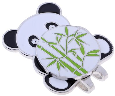 Magnetische Golfbal Marker Hoed Cap Clip Voor Golf Liefhebbers Club Giveaways panda
