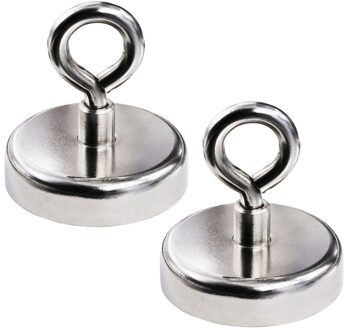 Magnetische Haken Super Sterke Haak Holder Tool 120Kg Zuig Home Decor Huis Levert zilver 1