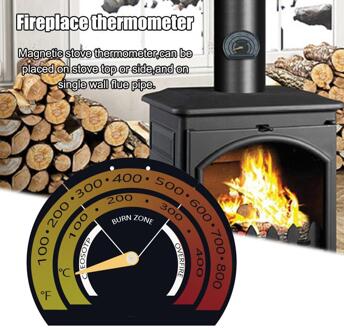 Magnetische Houtkachel Thermometer Haard Ventilator Kachel Thermometer Met Probe Huishoudelijke Haard Accessoires Oven Gereedschappen