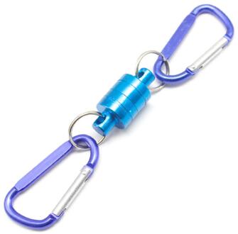 Magnetische Karabijnhaak Vissen Sleutelhanger Snap Clip Lock Gesp Haak Karabijnhaak Vissen Tool Outdoor Camping Levert Gereedschap Accessoires blauw