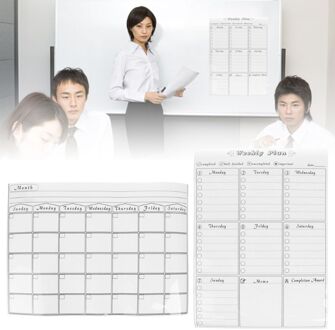 Magnetische Koelkast Muur Art Sticker Kalender Maandelijkse Planner White Board Wissen Voor Keuken 42x30cm