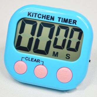 Magnetische Lcd Digital Kitchen Countdown Timer Alarm Met Stand Wit Kookwekker Praktische Koken Timer Wekker blauw
