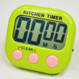 Magnetische Lcd Digital Kitchen Countdown Timer Alarm Met Stand Wit Kookwekker Praktische Koken Timer Wekker groen