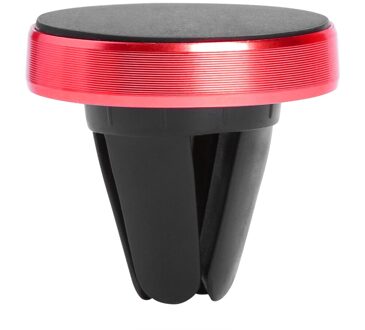 Magnetische Mobiele Telefoon Houder Compact En Draagbare Dragen Handig Auto Gps Air Vent Mount Magneet Stand Bracket Mount Rood