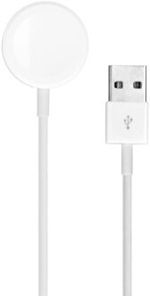 Magnetische oplaadkabel voor de Apple Watch - USB-A - 1 meter - Wit - 1m