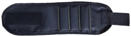 Magnetische Polsband Hand Wraps Gereedschapstas Verstelbare Elektricien Pols Schroeven Nagels Boor Houder Riem Armband Outdoor Multi Gereedschap zwart