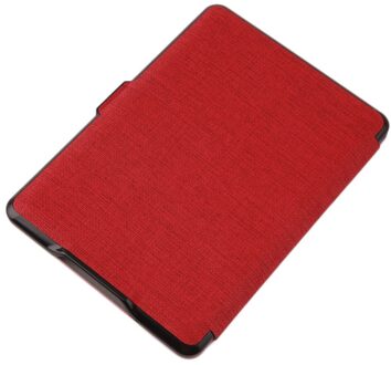 Magnetische Pu Lederen Beschermhoes Cover Skin Voor Kindle Paperwhite 3 1 2 Stofdicht Impact En Beschermende Scratch-slip Rood