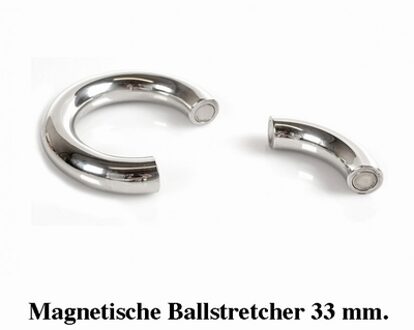 Magnetische ronde RVS ballenstretcher Ø 33 mm