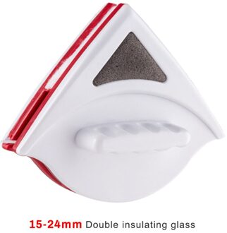Magnetische Ruitenwisser Dubbelzijdig Glas Cleaner Brush Tool Magnetische Borstel Glas Borstel Voor Wassen Huishoudelijke Schoonmaken Tool 15-24mm dubbele-laag