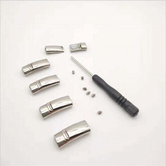 Magnetische Schoenveters Elastische Geen Stropdas Veters Platte Vergrendeling Schoenveter Kids Adult Sneakers Lui Veters One Size Fits All schoenen zilver