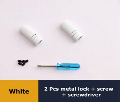 Magnetische Schoenveters Metalen Lock Gesp Geschikt Voor Alle Soorten Schoenen Lui Veters Gesp Kind Volwassen Casual Unisex Geen Stropdas schoenveter wit