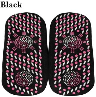 Magnetische Sokken Unisex Zelfopwarming Gezondheidszorg Sokken Toermalijn Magnetische Therapie Comfortabele Ademende Voet Massager Warm Sport zwart