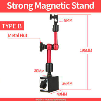 Magnetische Stand Dial Indicator Magnetische Base Holder Stand Dial Gauge Tafel Schaal Precisie Indicatoren Micrometer Meting Tool Magnetic Stand B
