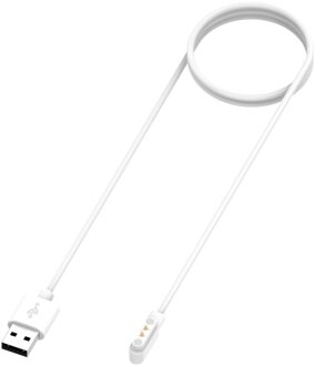 Magnetische Usb Charger Kabel Voor Opzettelijk IP68/Opzettelijk SW021 ID205U/ID205S/ID205L/ID216/021/SW021/SW025/SW01/SW023/Uwatch Gt M5TB wit