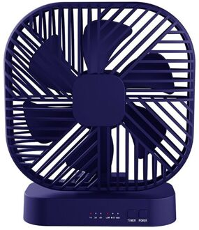 Magnetische Usb Ventilator Usb Of Aa Batterij Aangedreven Bureau Ventilator Met 3 Speed Timing Functie A-blauw