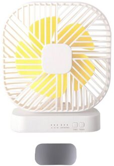 Magnetische Usb Ventilator Usb Of Aa Batterij Aangedreven Bureau Ventilator Met 3 Speed Timing Functie B-W