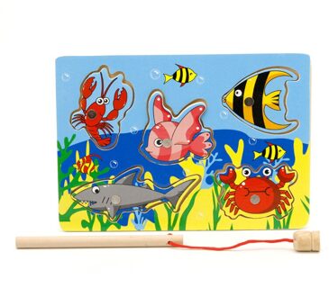 Magnetische Vissen Speelgoed Game & Puzzel Boord Puzzel Boord Juguetes Vis Magneet Houten Vis Speelgoed Voor Kinderen