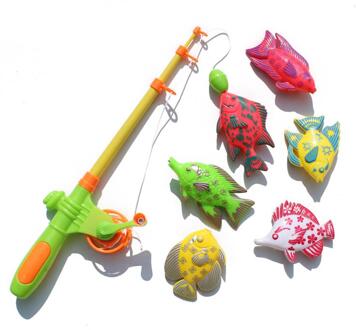 Magnetische Vissen Speelgoed Set Leuke Tijd Vissen Spel Met 1 Hengel En 6 Leuke Vissen Voor Kinderen Willekeurige Kleur