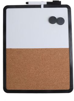Magnetische Whiteboard Tekening Note Bericht Kurk Boord Combinatie Bulletin Kantoor zwart