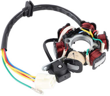 Magnetostator Coil Generator Aluminium Fit Voor GY6 125/150CC Dual Gele Draad Dc Atv Scooter Motorfiets 152QMI 157QMJ