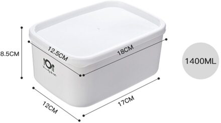 Magnetron Bento Lunchbox Picknick Fruit Container Opbergdoos Voor Kinderen Volwassen Herbruikbare Microwavable Containers Home Lunchbox 1400ML