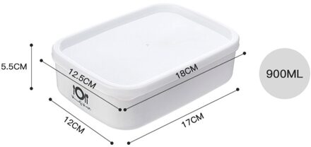 Magnetron Bento Lunchbox Picknick Fruit Container Opbergdoos Voor Kinderen Volwassen Herbruikbare Microwavable Containers Home Lunchbox 900ML