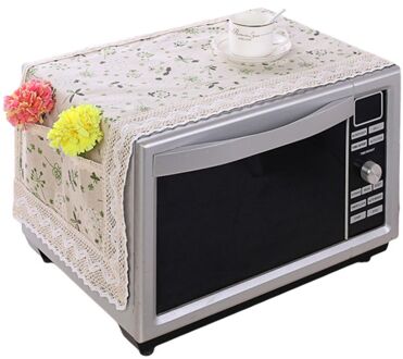Magnetron Cover Bloem Taal Groene Oven Stofkap H