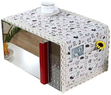 Magnetron Cover Bloem Taal Groene Oven Stofkap